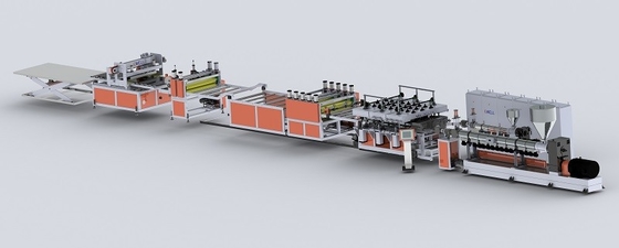 प्लास्टिक के गर्म पानी के लिए ज्वलनशील फर्श हीटिंग मॉड्यूल उत्पादन लाइन 450kg/H